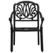 Set mobilier bistro, 5 piese, negru, aluminiu turnat - WALTI WALTI