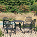 Set mobilier bistro, 5 piese, negru, aluminiu turnat - WALTI WALTI