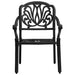 Set mobilier bistro, 5 piese, negru, aluminiu turnat - WALTI WALTI