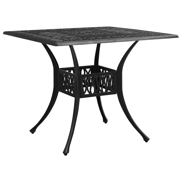 Set mobilier bistro, 5 piese, negru, aluminiu turnat - WALTI WALTI