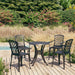 Set mobilier bistro, 5 piese, negru, aluminiu turnat - WALTI WALTI