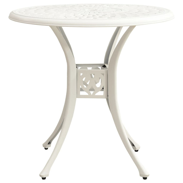 Set mobilier bistro, 5 piese, alb, aluminiu turnat - WALTI WALTI