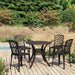 Set mobilier bistro, 5 piese, bronz, aluminiu turnat - WALTI WALTI