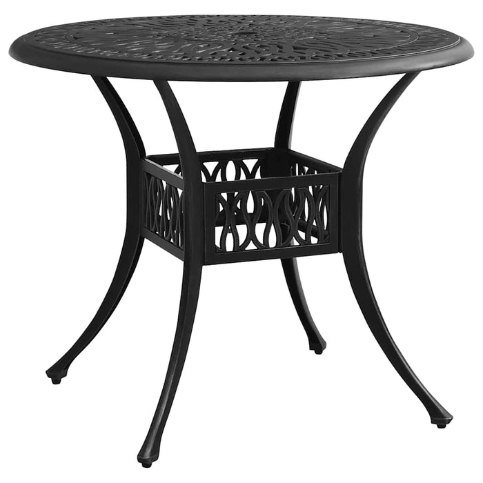 Set mobilier bistro, 5 piese, negru, aluminiu turnat - WALTI WALTI