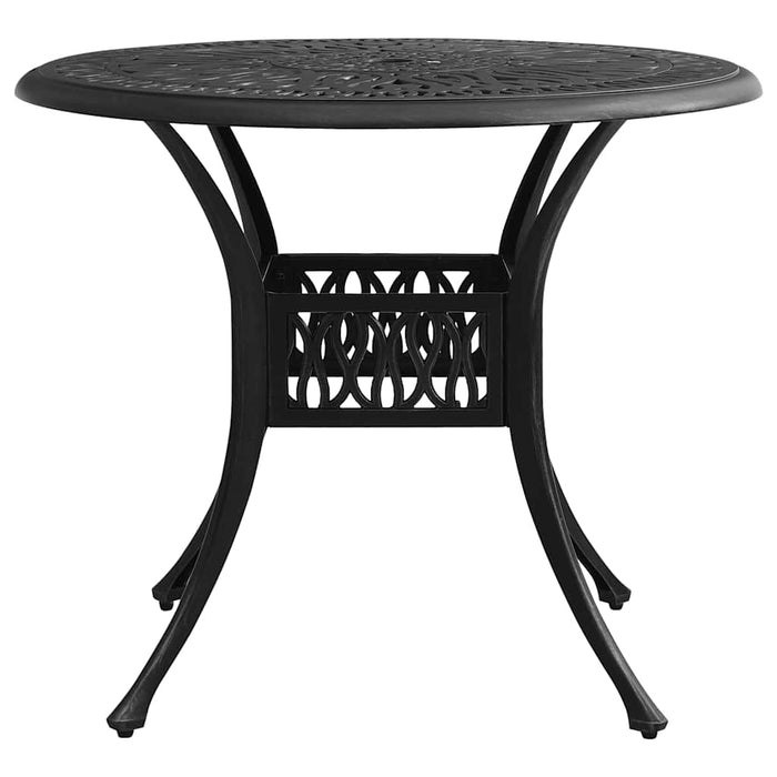 Set mobilier bistro, 5 piese, negru, aluminiu turnat - WALTI WALTI