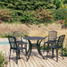 Set mobilier bistro, 5 piese, negru, aluminiu turnat - WALTI WALTI