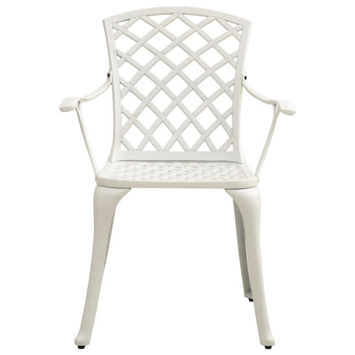 Set mobilier bistro, 5 piese, alb, aluminiu turnat - WALTI WALTI