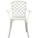 Set mobilier bistro, 5 piese, alb, aluminiu turnat - WALTI WALTI
