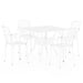 Set mobilier bistro, 5 piese, alb, aluminiu turnat - WALTI WALTI