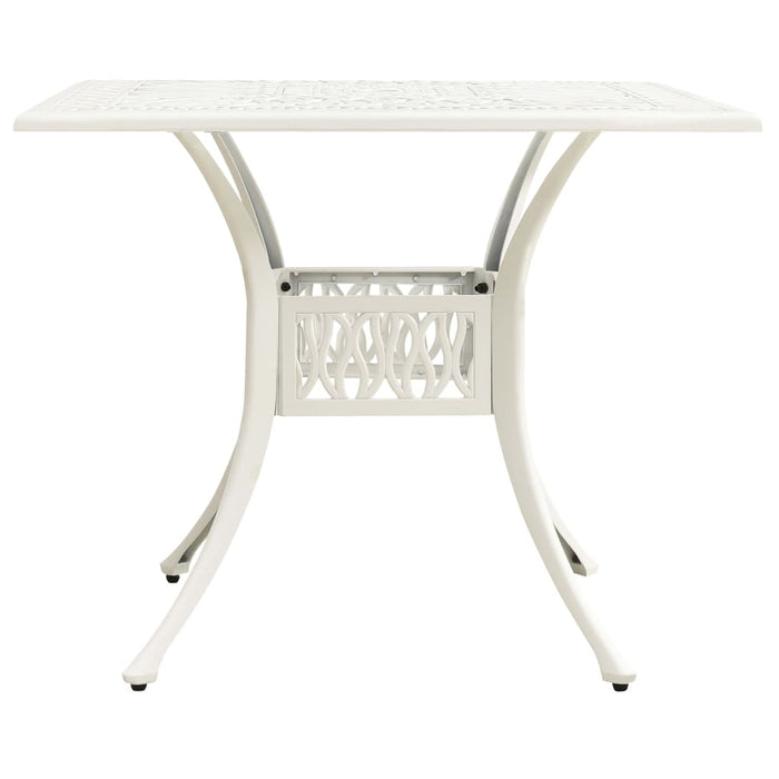 Set mobilier bistro, 5 piese, alb, aluminiu turnat - WALTI WALTI