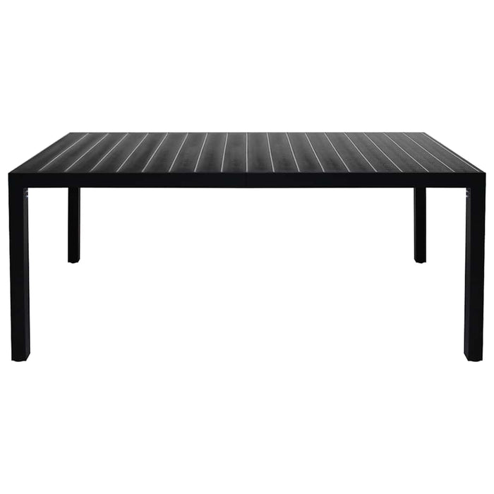 Set mobilier de grădină, 9 piese, negru, aluminiu - WALTI WALTI