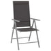 Set mobilier de grădină, 5 piese, argintiu și negru, aluminiu - WALTI WALTI