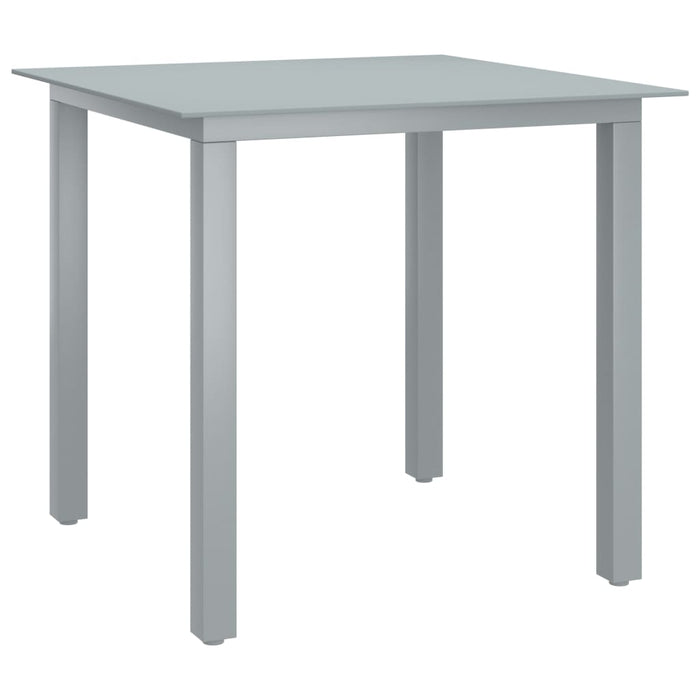 Set mobilier de grădină, 5 piese, argintiu și negru, aluminiu - WALTI WALTI