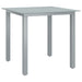 Set mobilier de grădină, 5 piese, argintiu și negru, aluminiu - WALTI WALTI