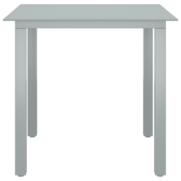 Set mobilier de grădină, 5 piese, argintiu și negru, aluminiu - WALTI WALTI