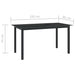 Set mobilier de grădină, 7 piese, negru, aluminiu - WALTI WALTI