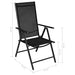 Set mobilier de grădină, 7 piese, negru, aluminiu - WALTI WALTI