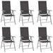 Set mobilier de grădină, 7 piese, argintiu și negru, aluminiu - WALTI WALTI