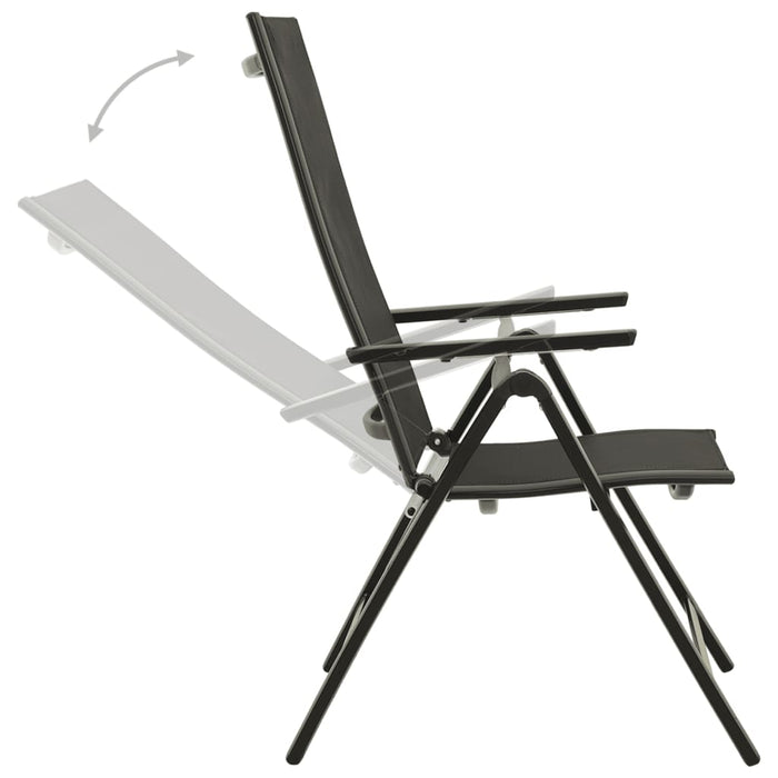 Set mobilier de grădină, 9 piese, antracit, aluminiu - WALTI WALTI