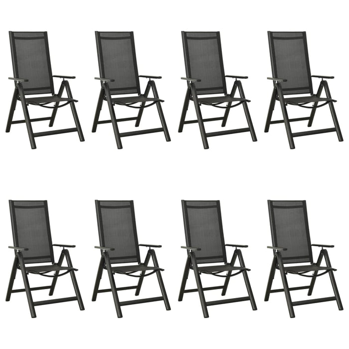 Set mobilier de grădină, 9 piese, antracit, aluminiu - WALTI WALTI