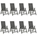 Set mobilier de grădină, 9 piese, antracit, aluminiu - WALTI WALTI