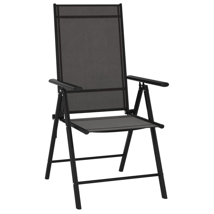 Set mobilier de grădină, 9 piese, negru și antracit WALTI