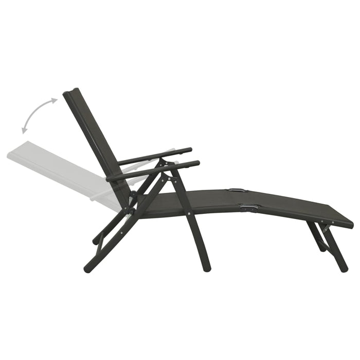 Set mobilier de grădină, 9 piese, negru și antracit WALTI