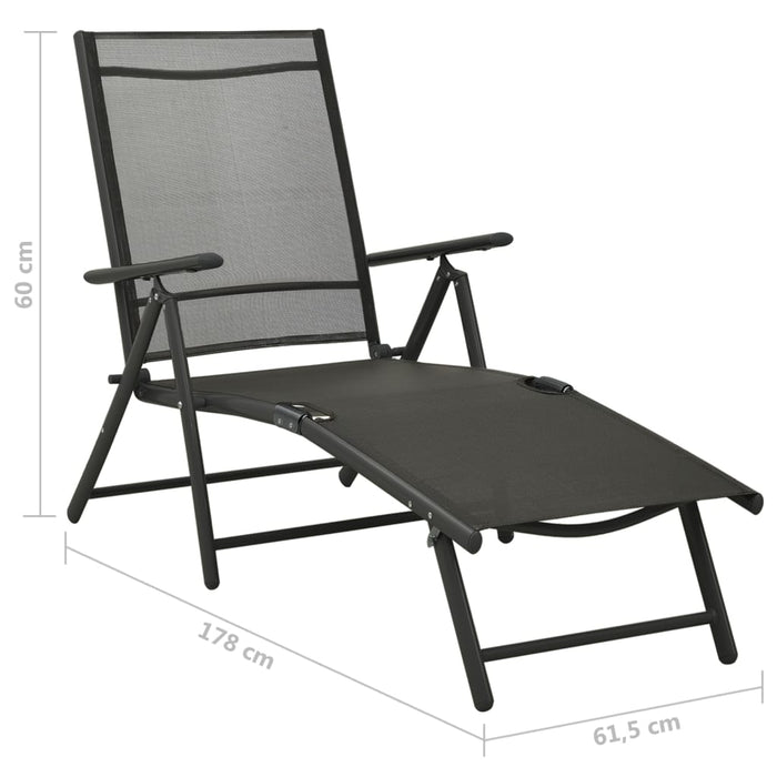 Set mobilier de grădină, 9 piese, negru și antracit WALTI