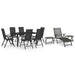 Set mobilier de grădină, 10 piese, negru și antracit - WALTI WALTI