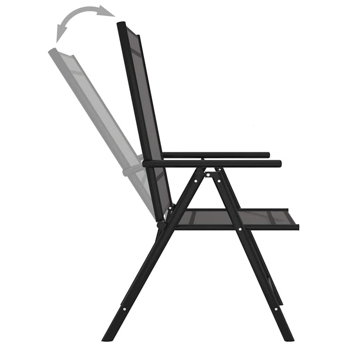 Set mobilier de grădină, 10 piese, negru și antracit - WALTI WALTI