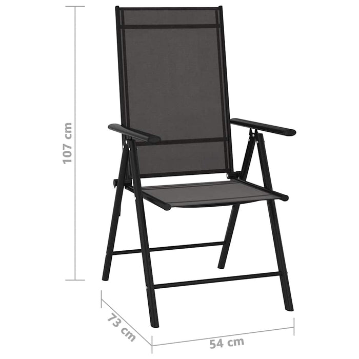 Set mobilier de grădină, 10 piese, negru și antracit - WALTI WALTI
