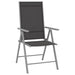 Set mobilier de grădină, 10 piese, negru și argintiu - WALTI WALTI