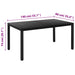 Set mobilier de grădină, 7 piese, negru, aluminiu - WALTI WALTI