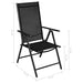 Set mobilier de grădină, 7 piese, negru, aluminiu - WALTI WALTI