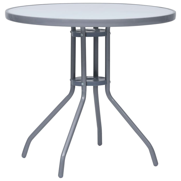 Set mobilier grădină, 5 piese, argintiu, aluminiu și textilenă - WALTI WALTI