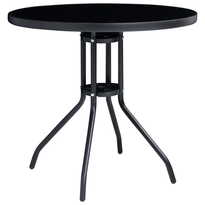 Set mobilier bistro, 5 piese, negru și antracit - WALTI WALTI