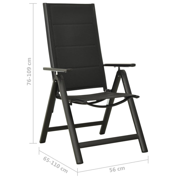 Set mobilier bistro, 5 piese, negru și antracit - WALTI WALTI