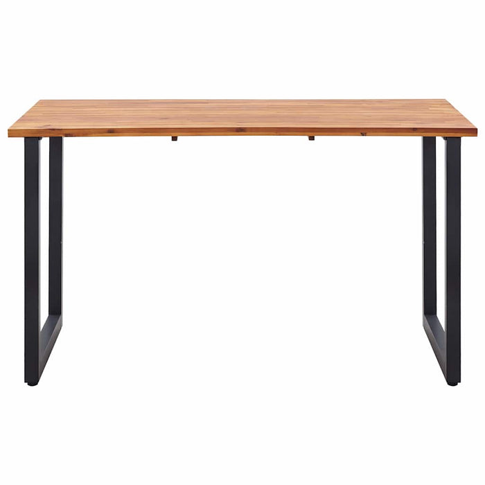 Set de masă pentru grădină, 5 piese, negru, poliratan WALTI