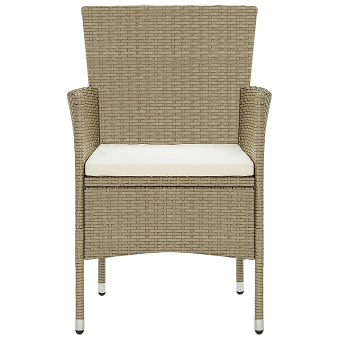 Set mobilier de grădină, 7 piese, bej, poliratan - WALTI WALTI