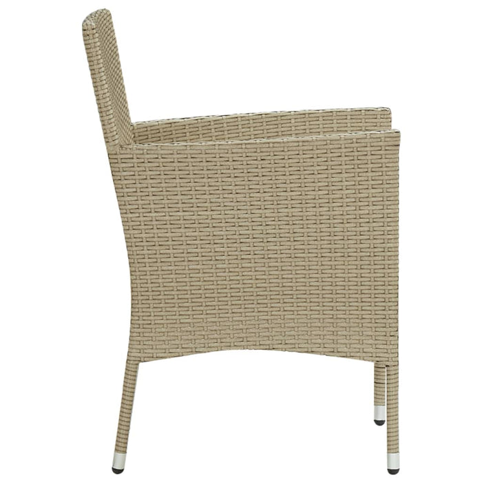 Set mobilier de grădină, 7 piese, bej, poliratan - WALTI WALTI