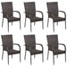 Set mobilier de grădină, 7 piese, maro, poliratan - WALTI WALTI
