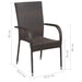 Set mobilier de grădină, 7 piese, maro, poliratan - WALTI WALTI