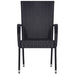 Set mobilier de grădină, 7 piese, negru, poliratan - WALTI WALTI