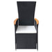 Set mobilier de grădină, 7 piese, negru, poliratan - WALTI WALTI