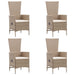 Set mobilier de grădină, 7 piese, bej, poliratan - WALTI WALTI