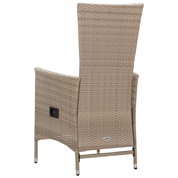Set mobilier de grădină, 7 piese, bej, poliratan - WALTI WALTI