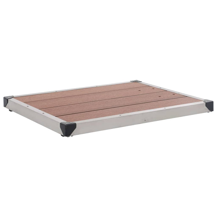 Duș de grădină cu bază maro, 220 cm, aluminiu - WALTI WALTI