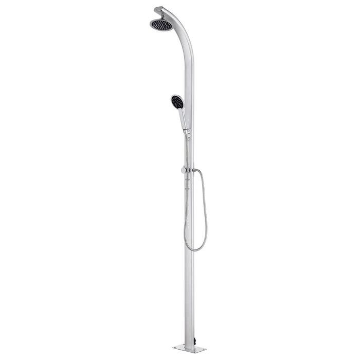 Duș de grădină cu bază maro, 220 cm, aluminiu - WALTI WALTI