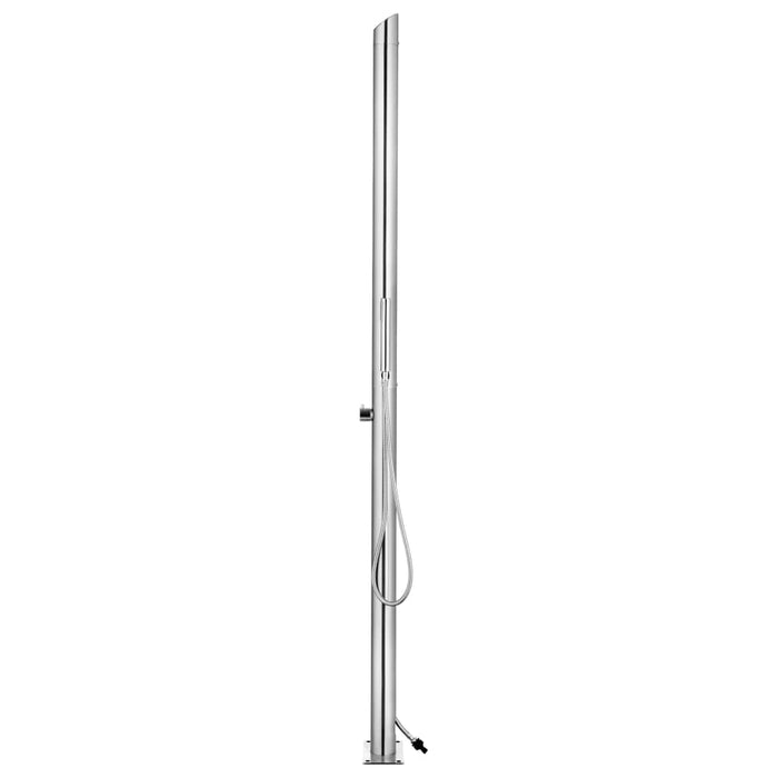 Duș de grădină cu bază gri, 225 cm, oțel inoxidabil - WALTI WALTI