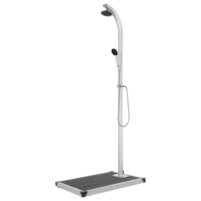 Duș de grădină cu bază gri, 220 cm, aluminiu - WALTI WALTI